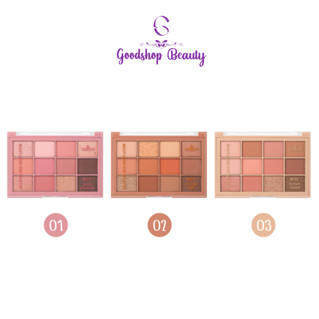ODBO MULTI LOOK EYE PALETTE 10g.OD2012 โอดีบีโอ มัลติลุค อายพาเลท ขนาด