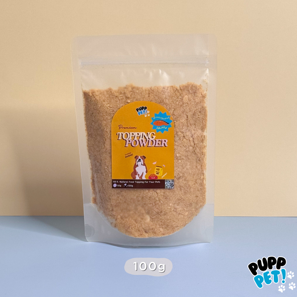 💥ส่งไว💥 PuppPet - ผงแซลมอน ผงโรยอาหารสุนัข แมว ผงโรยแก้เบื่ออาหาร เพิ่มความอยากอาหาร มีประโยชน์ Food topping for pets - รูปที่ 3
