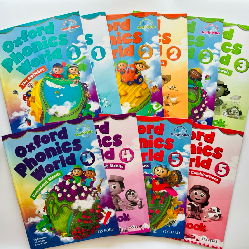 Oxford Phonics World The Complete 10 Books Set（5 Student Books and 5 Work Books ）