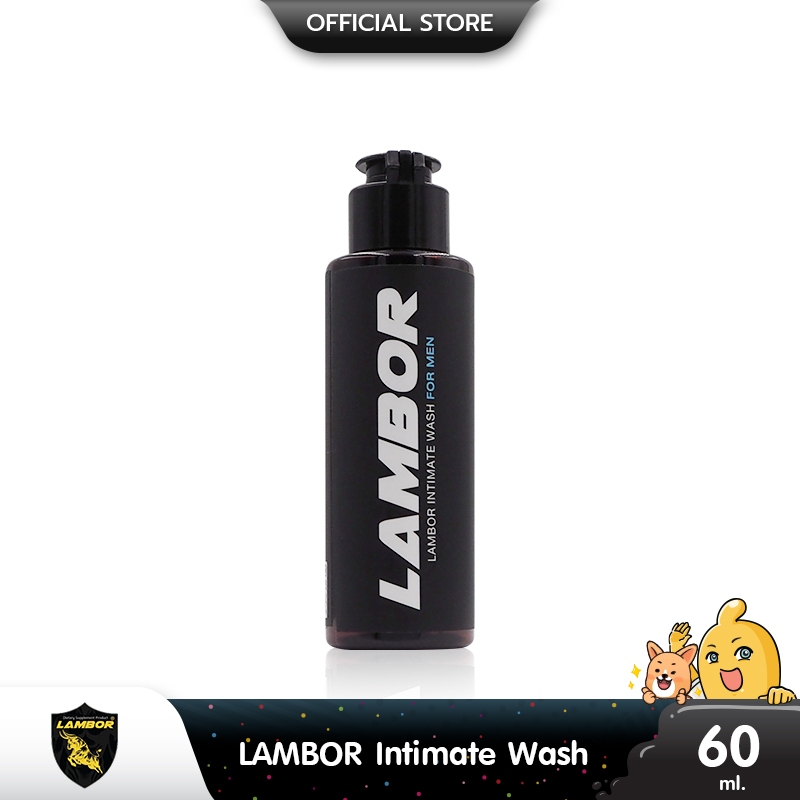 LAMBOR Intimate Wash สูตรอ่อนโยน กลิ่นหอม ล้างทำความสะอาดน้องชาย ขนาด 60 ml. (1 ขวด)