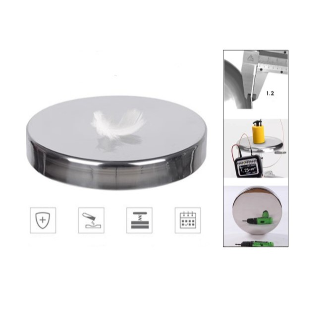 เก้าอี้สแตนเลส เก้าอี้กลมหมุนได้360องศา ใช้ทางการแพทย์ 32ซม. มี5ขา - รูปที่ 2