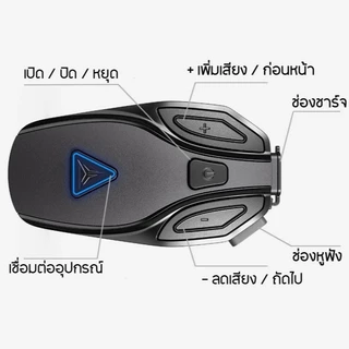 หูฟังบลูทูธสำหรับติดหมวกกันน็อค MOTOWOLF BH1 Bluetooth Headset หูฟังบลูทูธ