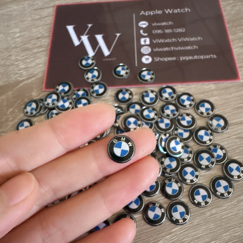 สติ๊กเกอร์โลโก้BMW สำหรับติดกุญแจรถBMW ติดง่าย กาวในตัว