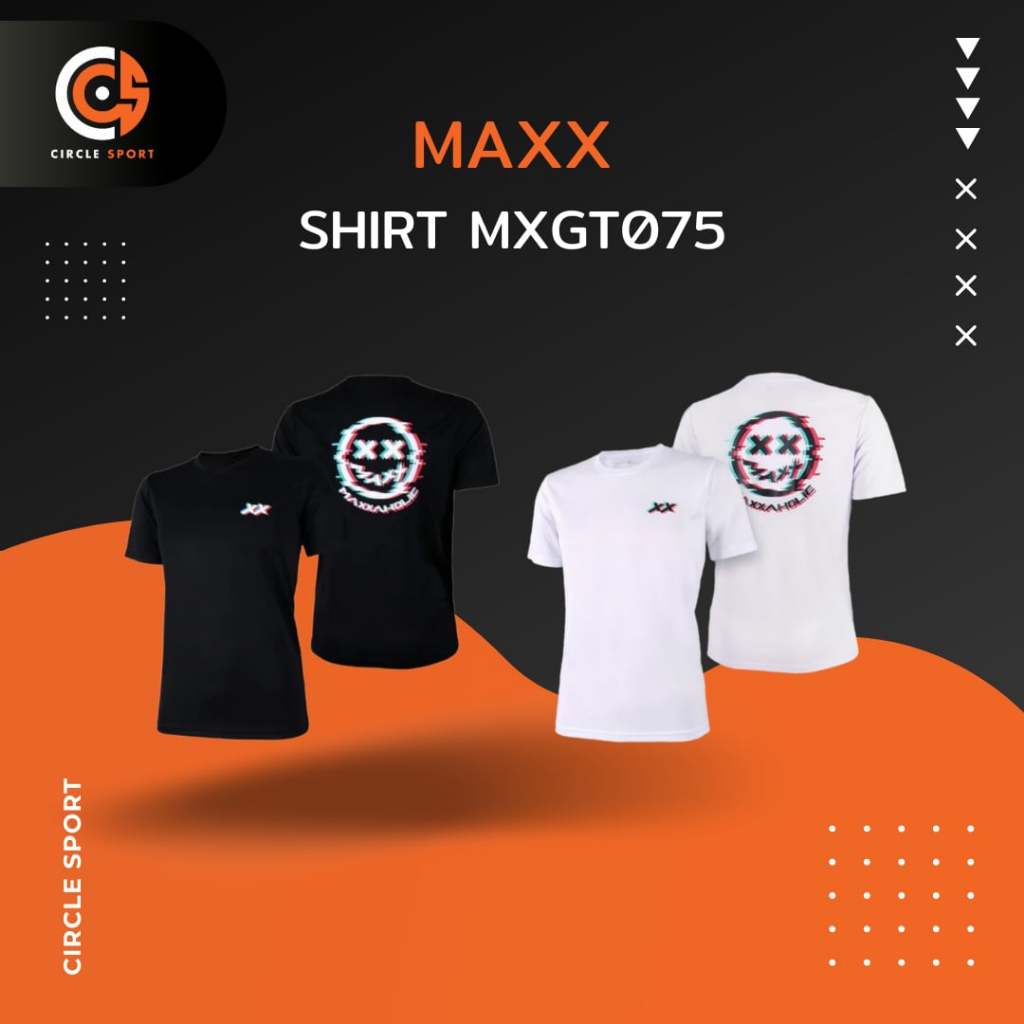 เสื้อแบดมินตัน MAXX Shirt MXGT075 เสื้อออกกำลังกาย (สินค้าลิขสิทธิ์แท้ 100%)