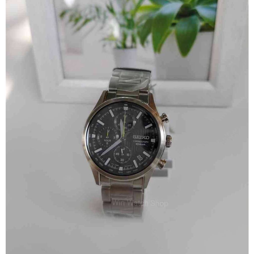 นาฬิกา Seiko Quartz Chronograph รุ่น SSB419P1 นาฬิกาข้อมือผู้ชาย กระจก Sapphire ของแท้ 100% ประกันศุนย์ Seiko ไทย