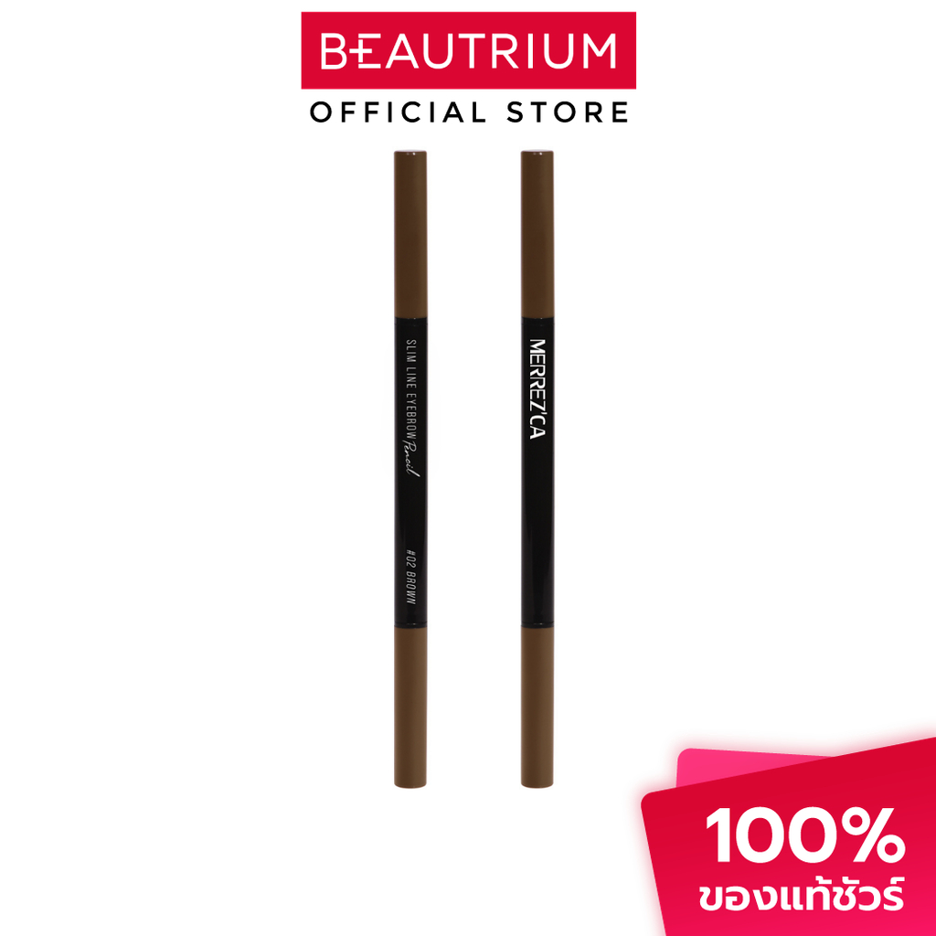MERREZCA Slim Line Eyebrow Pencil ดินสอเขียนคิ้ว 0.5g