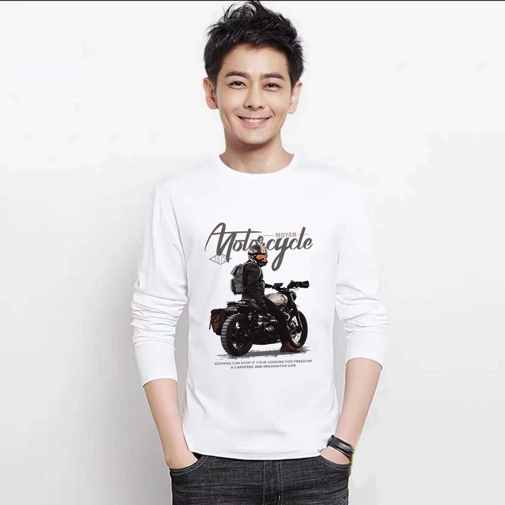 TL-805 เสื้อยืดแขนยาวผ้านิ่มเด้ง ผ้านุ่มมากมีให้เลือก2สี ขาว/ดำ