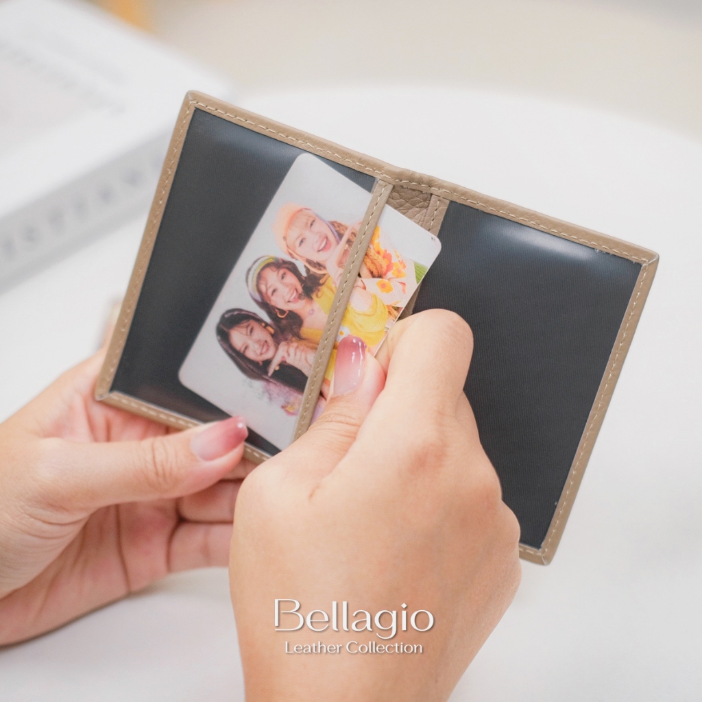 Bellagio รุ่น Mikel Card Holder กระเป๋าใส่บัตรหนังวัวแท้คุณภาพสูง ทรงบางสลิม น้ำหนักเบา พกพาสะดวก
