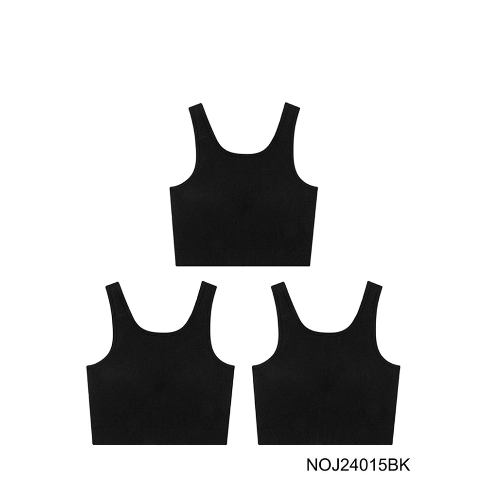 Sabina Bra Tops (Set 3 ชิ้น) [Online Exclusive] Loungewear เสื้อกล้าม รหัส NOJ24015BK - สีดำ