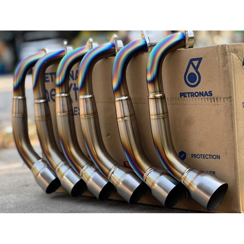 คอท่อไทเทเนียมดัดทราย สำหรับ Polini Gts