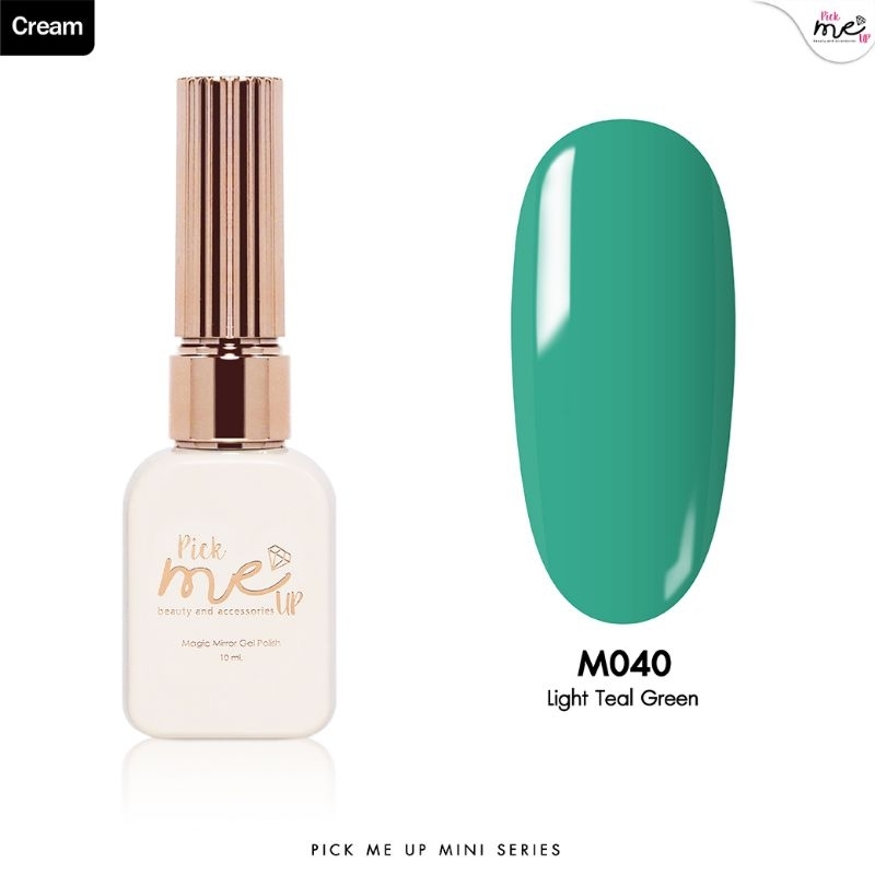 สีเจลทาเล็บ Mini Series M040 Light Teal Green 10ml.
