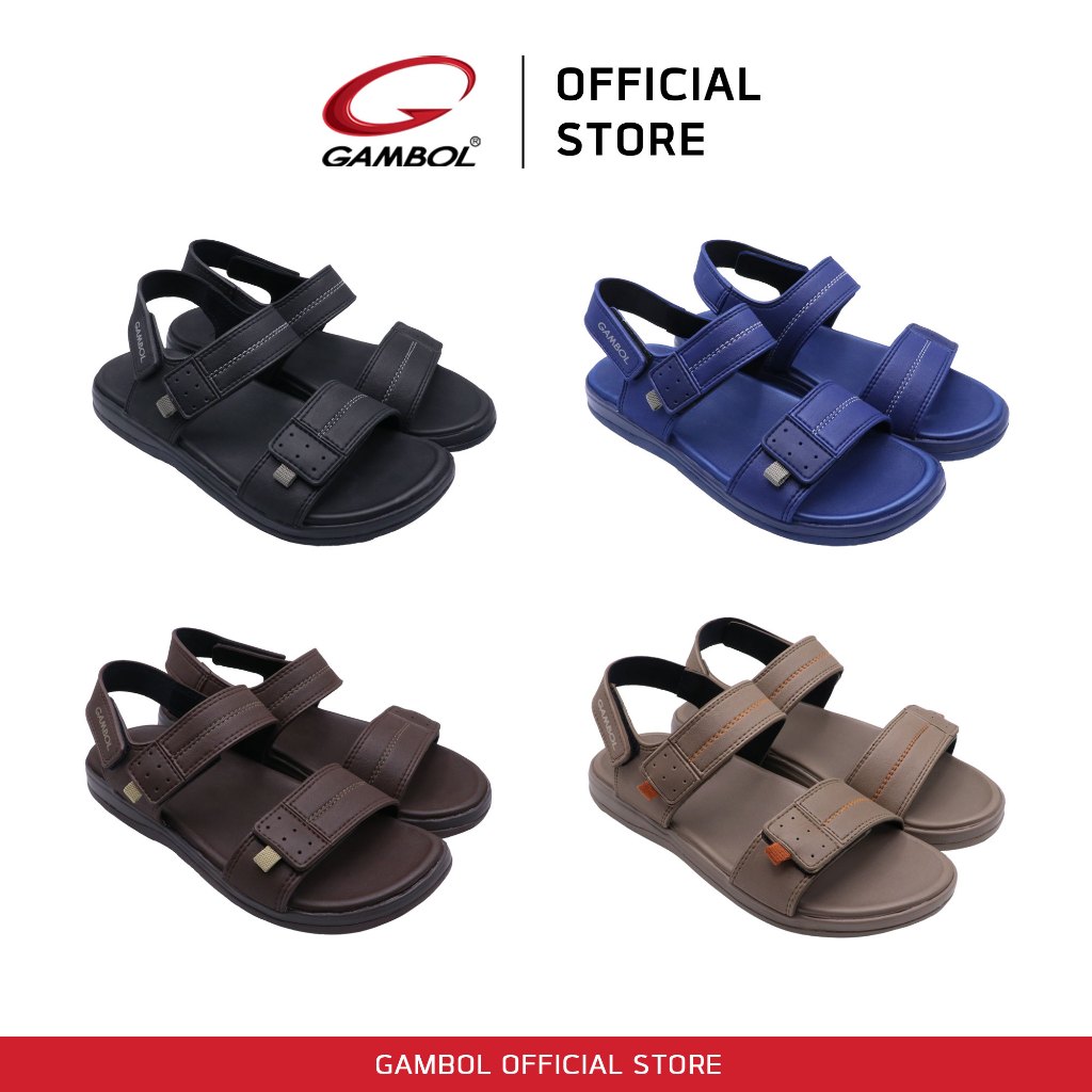 GAMBOL แกมโบล รองเท้าแตะสวมรัดส้นชาย รุ่น GM45056 Size 40-44