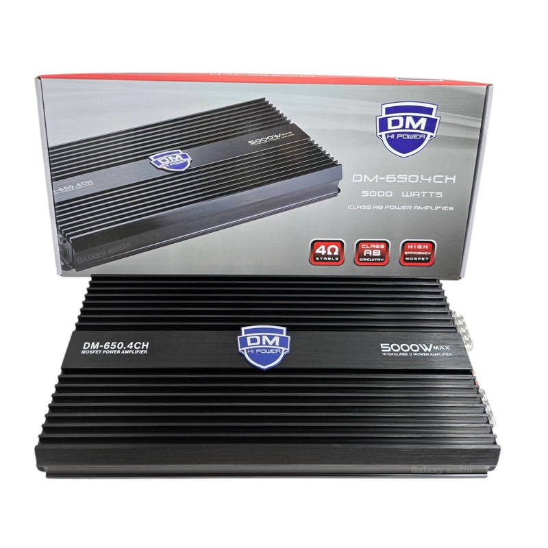 เพาเวอร์ DM-650.4CH เพาเวอร์แอมป์ AB 4CH 5000W ขับกลาง-แหลม คลาส เอบี ClassAB 5000W DM-650.4CH