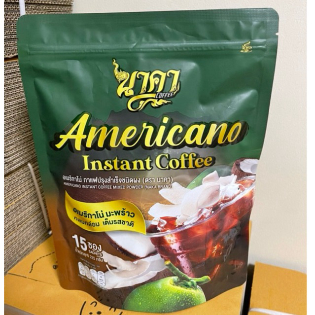 อเมริกาโน่นาคา (1ห่อ15ซอง) NAKA AMERICANO