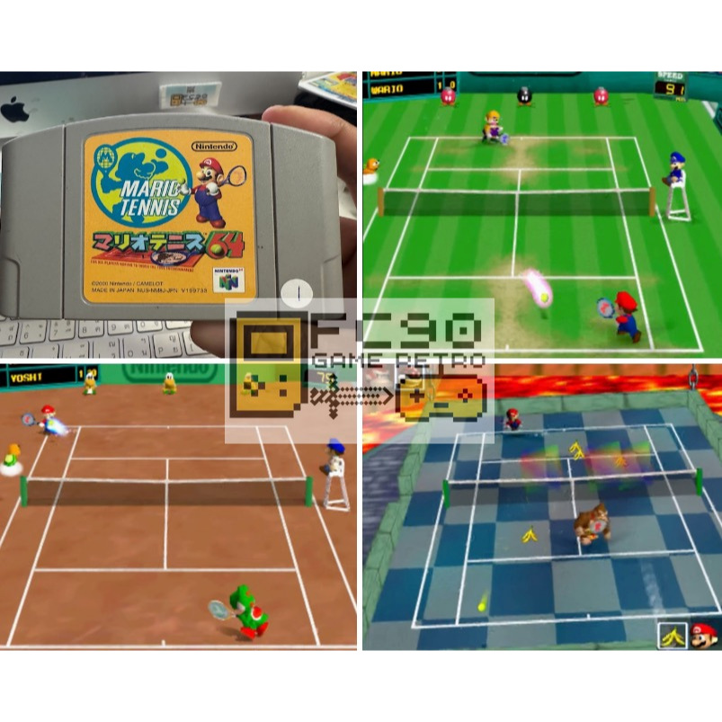 ตลับเกมมาริโอเทนนิส Mario Tennis [N64]  ตลับมือสอง สำหรับนักสะสมเกมเก่ายุค90 นินเทนโด้ Nintendo 64bi
