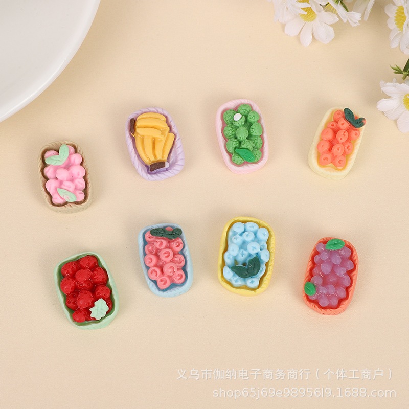 J149 ผลไม้ในตระกร้าจิ๋ว เซ็ต 10 ชิ้น