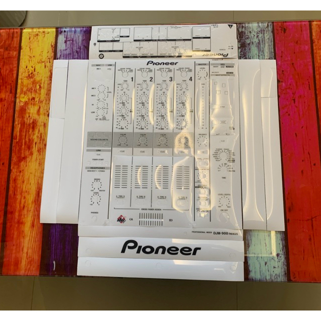 Skin cover DJ for DJM 900nexus สีขาว สติกเกอร์ ติดเครื่อง DJ สำหรับเครื่องเล่น DJM 900nexus