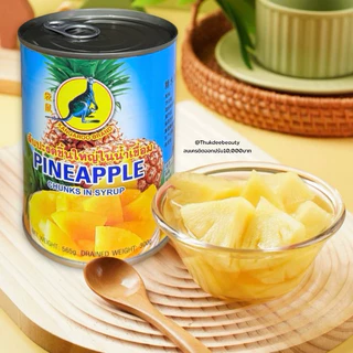 ส่งไว/ส่งฟรี สับปะรด​ในน้ำเชื่อม สับปะรด​กระป๋อง​ สับปะรด Pine​ Apple​ in Syrub 6 กระป๋อง ผลไม้​กระป๋อง​ หวานอร่อย malee