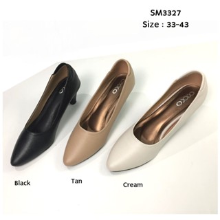 prettycomfort รองเท้าคัทชู ผู้หญิง ทรงหัวแหลม สูง2นิ้ว ส้นกั…