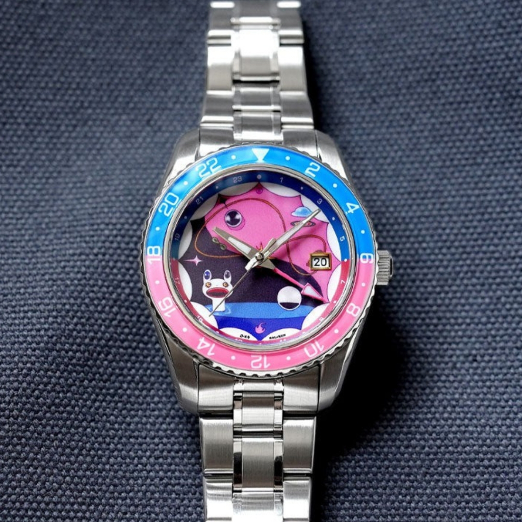 นาฬิกา Hitori Meguro GMT x Kolahon (รุ่นพิเศษคอลแลปกับศิลปินชาวไทย)