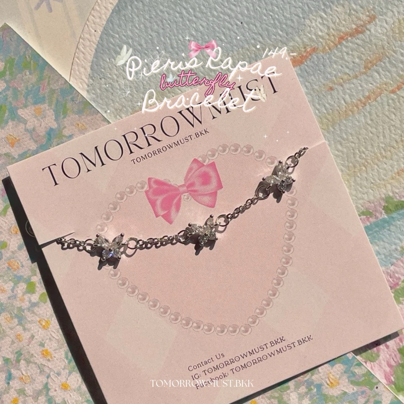 🦋✨🦢 Pieris rapae butterfly bracelet 🦢✨🦋