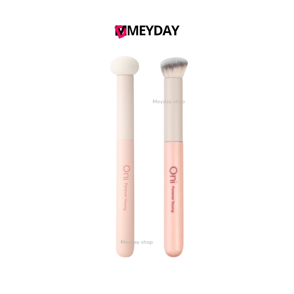Oni แปรงปัด  Brush ฟองน้ำทรงกลม และ ขนแปรงสังเคราะห์  1pcs