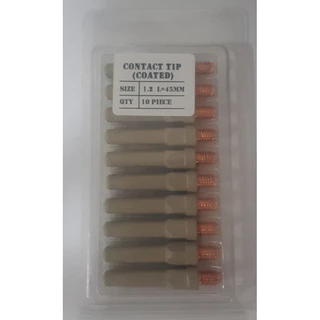 อะไหล่หัวเชื่อมมิก MIG กันสะเก็ดติดไม่สินเปลือง Model PANA,15AK(Contact tip 0.8,0.9,1.0,1.2mm)Coated