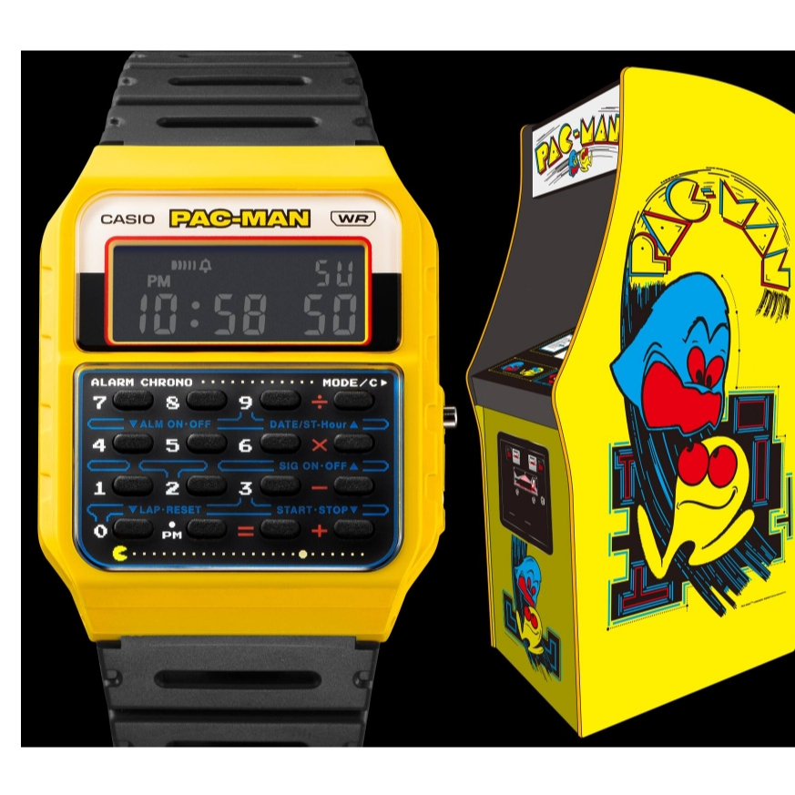 นาฬิกา คาสิโอ CASIO x PAC-MAN Limited Collaboration models รุ่น CA-53WPC-1B ของแท้ รับประกัน1ปี