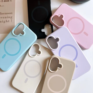 (17)พร้อมส่งในไทย🦋R1868 เคสซิลิโคนวงmagnetic เคสพรีเมี่ยมซิลิโคนวงแหวนแม่เหล็ก เคสไอโฟน สำหรับ i13-17Promax