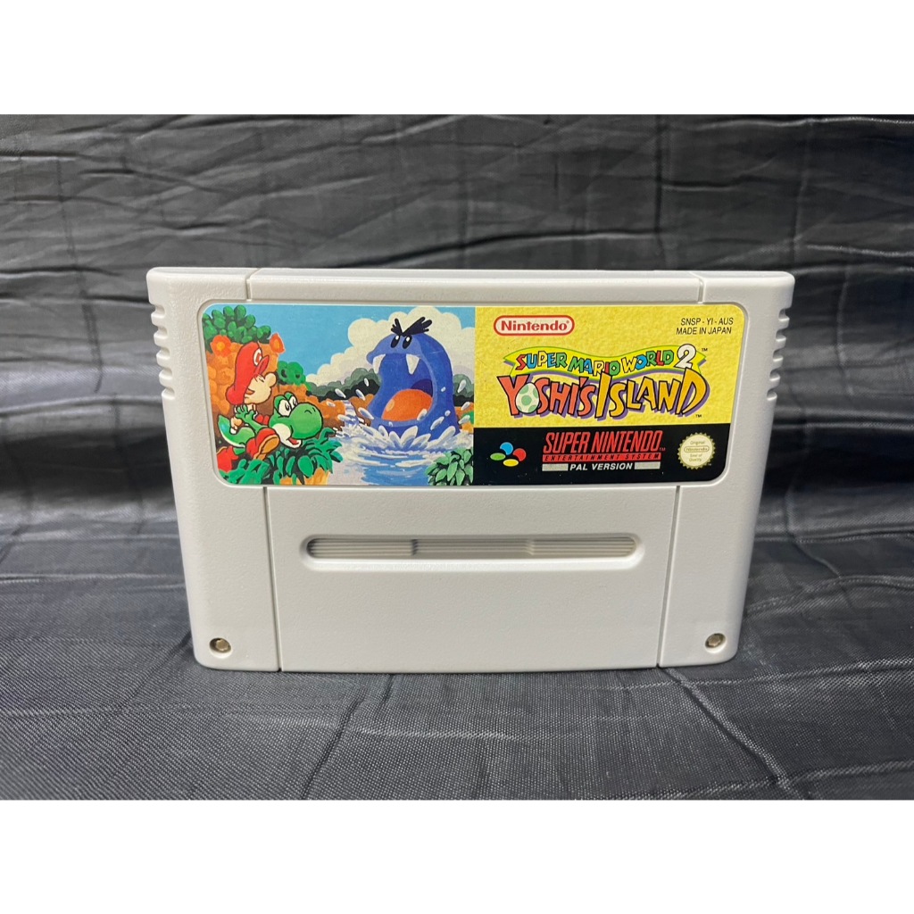 ตลับเกมส์  Super Nintendo Game : Super Mario World 2 Yoshi's Island : SNES Pal Version Game