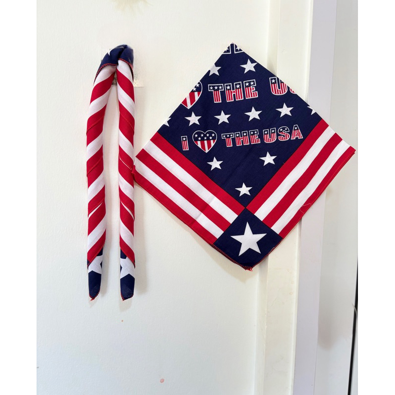 ผ้าเช็ดหน้าวินเทจ ซับเหงื่อได้ดี โผกหัว ผูกคอ ผ้าคอนตอล100%