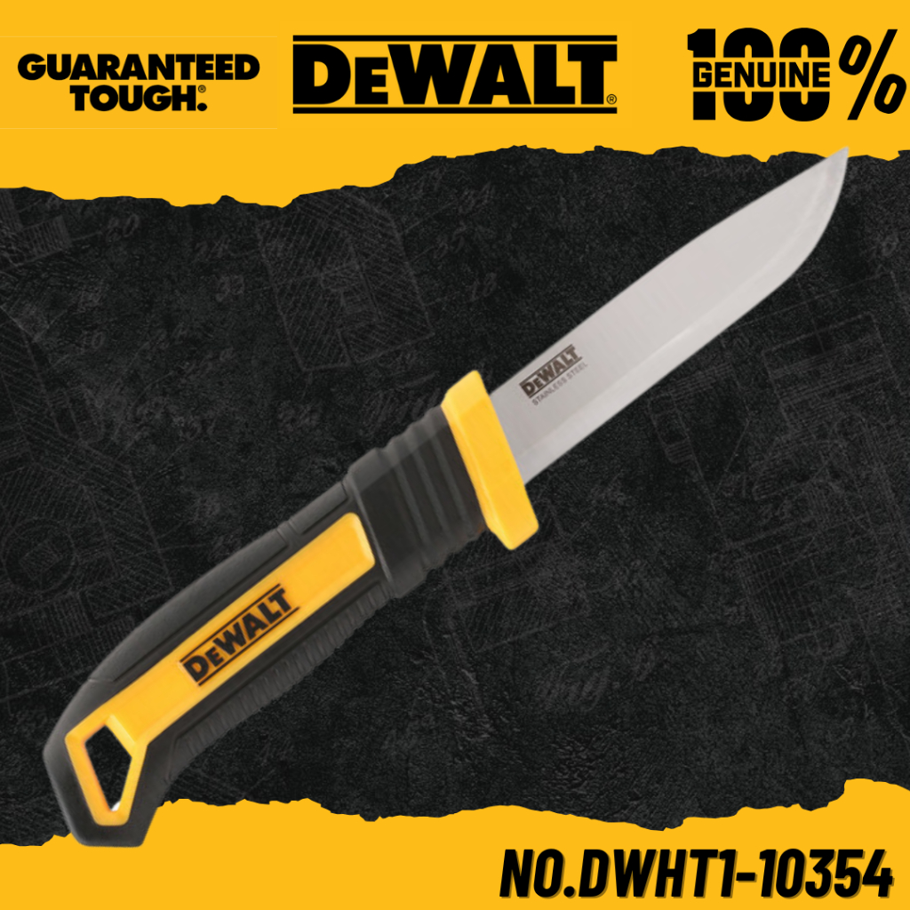 DEWALT มีดพกพร้อมปลอก No.DWHT1-10354