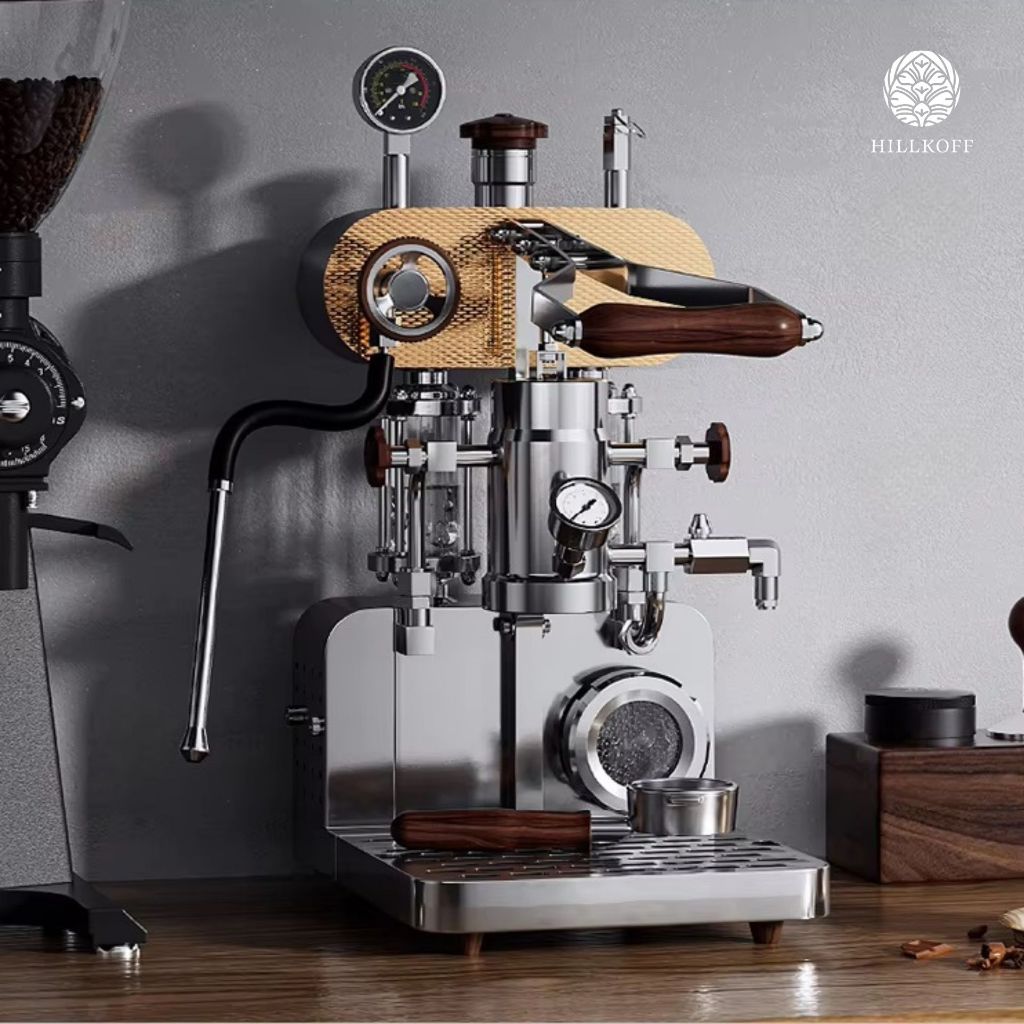 Hillkoff : เครื่องสกัดกาแฟ Coffee Machine Hand Pressure Coffee Maker 5th Generation IT-HPEM-C5