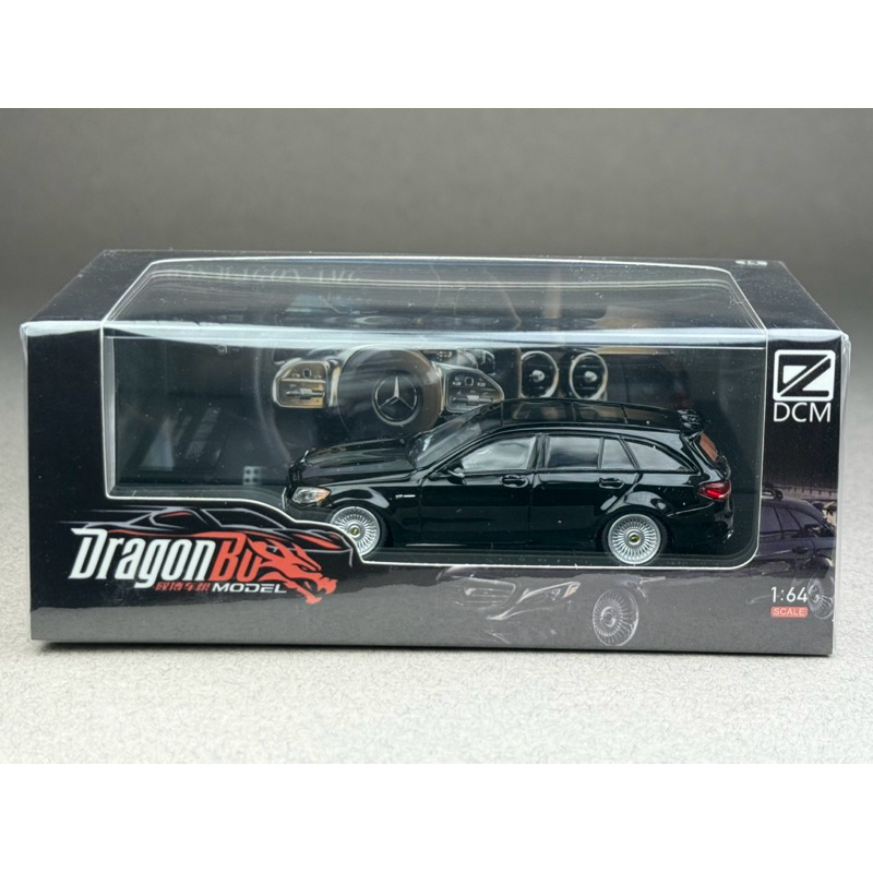 🔹Mercedes Benz C63S Wagon AMG โหลดเตี้ย Scale 1:64 ยี่ห้อ DCM