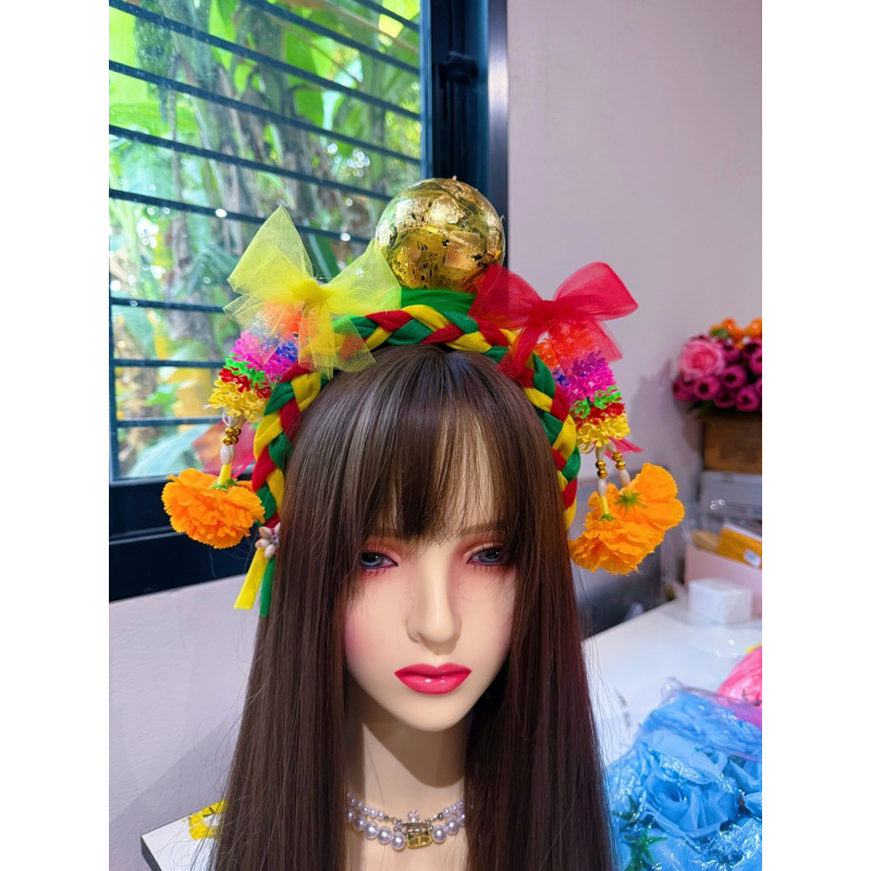 พร้อมส่ง📌📌ที่คาดผมลูกนิมิต/คาดผมแฟนตาซี/ตรีมงานวัด/ขันกันเทศน์/ผ้าป่า