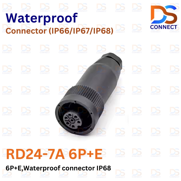 พร้อมส่ง RD24-7A 6P+E,Waterproof connector คอนเนคเตอร์กันน้ำ