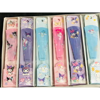 พัดแบบพับได้ด้ามลายการ์ตูน 30ชิ้น