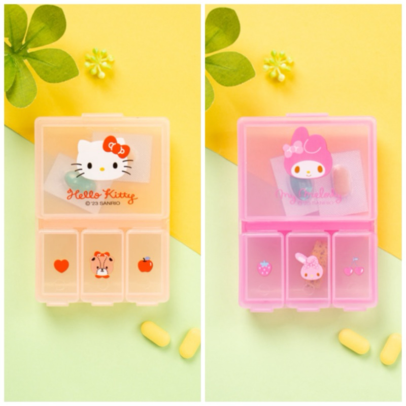 ซานริโอ กล่องยา 4 ช่อง Sanrio ไดโซะเกาหลี - Daiso Korea