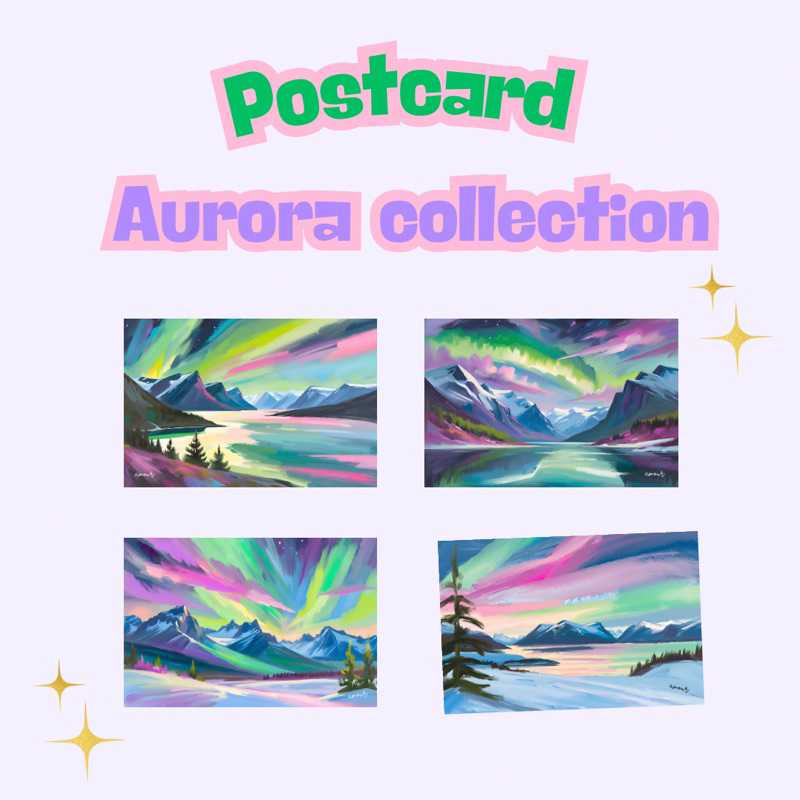 POSTCARD AURORA COLLECTION ( limited by AMOUR )
