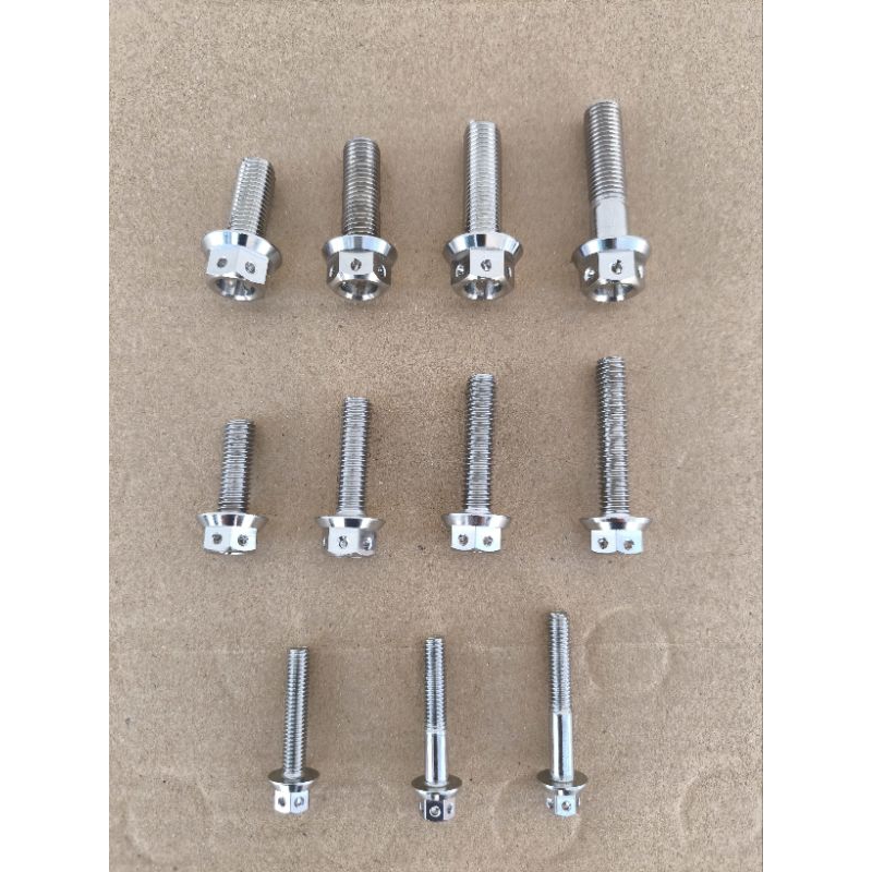 น็อตเลส หัวเจาะ ราคาต่อชิ้น M6(เบอร์10) M8(เบอร์12) M10(เบอร์14) น็อตแต่ง มอเตอร์ไซค์ Motorcycle - รูปที่ 4