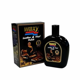 YP-445  WAXY น้ำยาเช็ดเคลือบเงาผลิตภัณฑ์หนัง  น้ำยาขัดเงา เบาะรถยนต์ แว็กซี่ น้ำยาบำรุงรักษาเครื่องหนัง และเคลือบเงา ทิช