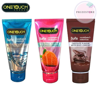 Onetouch เจลหล่อลื่นวันทัชสูตรน้ำ กลิ่นสตรอเบอรี่และธรรมชาติ 75ml