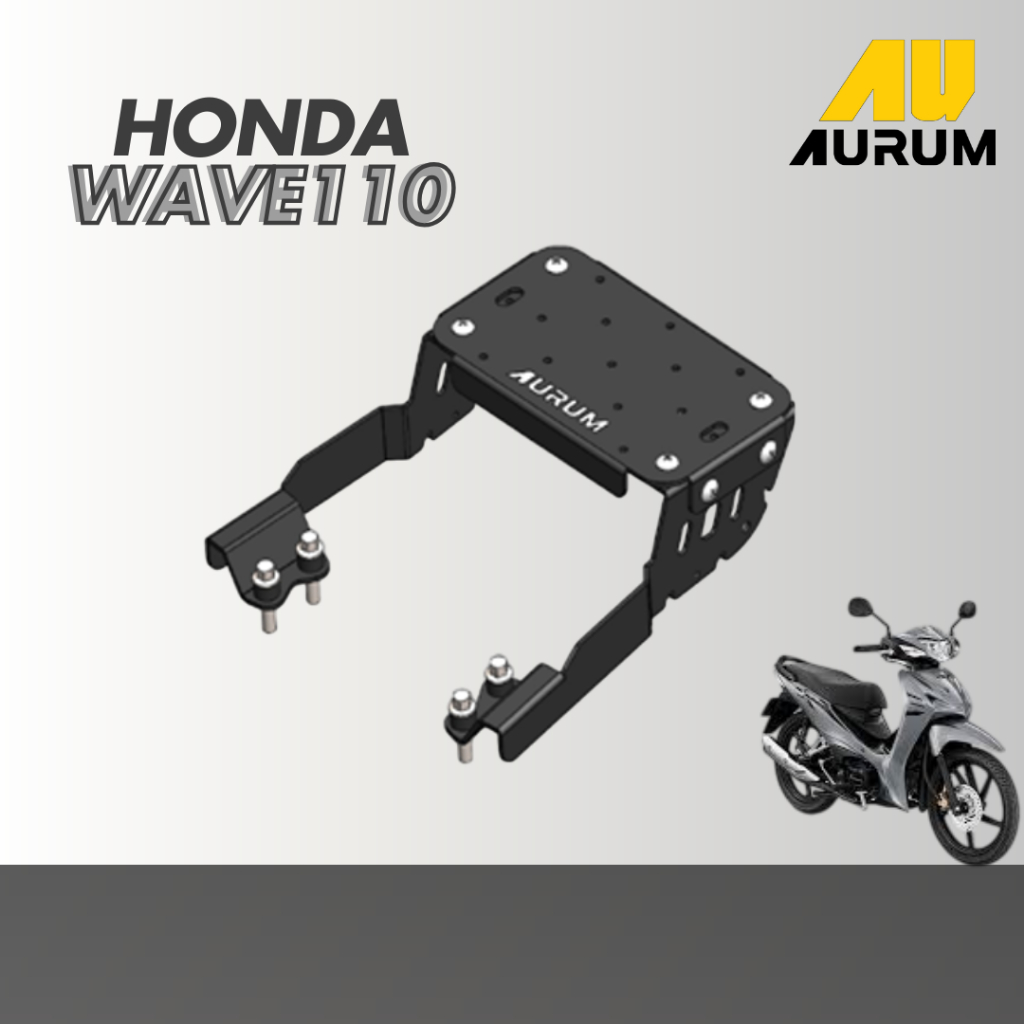 ตะเเกรงท้ายรถมอเตอร์ไซด์ฮอนด้าเวฟ 110i Rack ท้ายรถมอเตอร์ไซค์