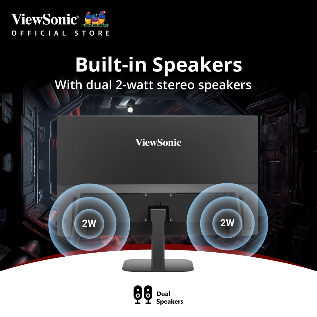 ViewSonic Monitor VA2708-2K-MHD / 27" / 2K QHD IPS / 1 ms (จอมอนิเตอร์)