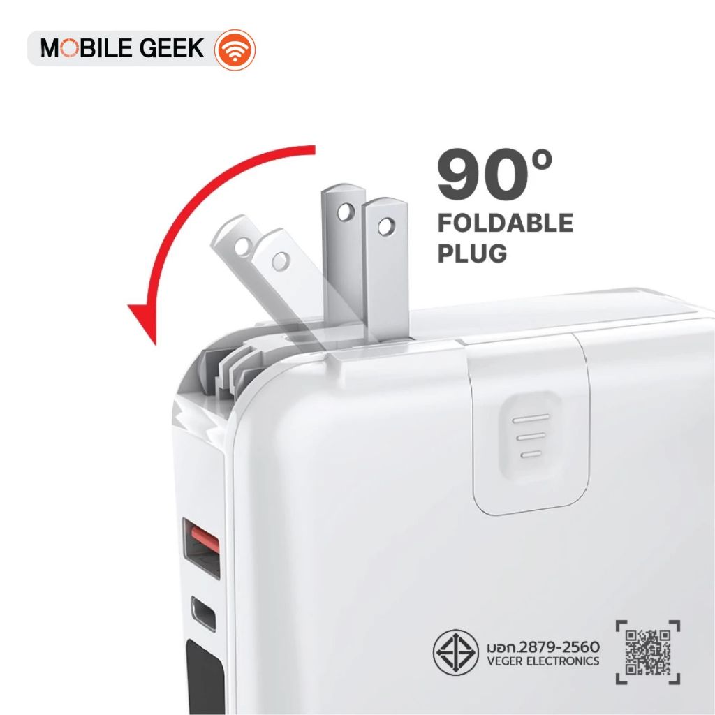 MOFIT รุ่น M15 Powerbank 15000mAh พาวเวอร์แบงค์ชาร์จเร็ว Fast Charge PD20W จอ LED พกพาสะดวก - รูปที่ 3