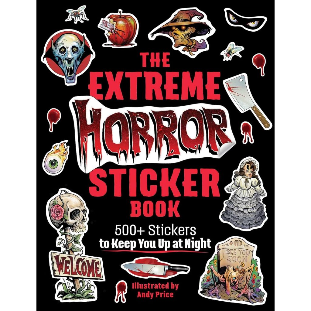 Chulabook|c321|หนังสือ|THE EXTREME HORROR STICKER BOOK: 500+ STICKERS 9781507222522