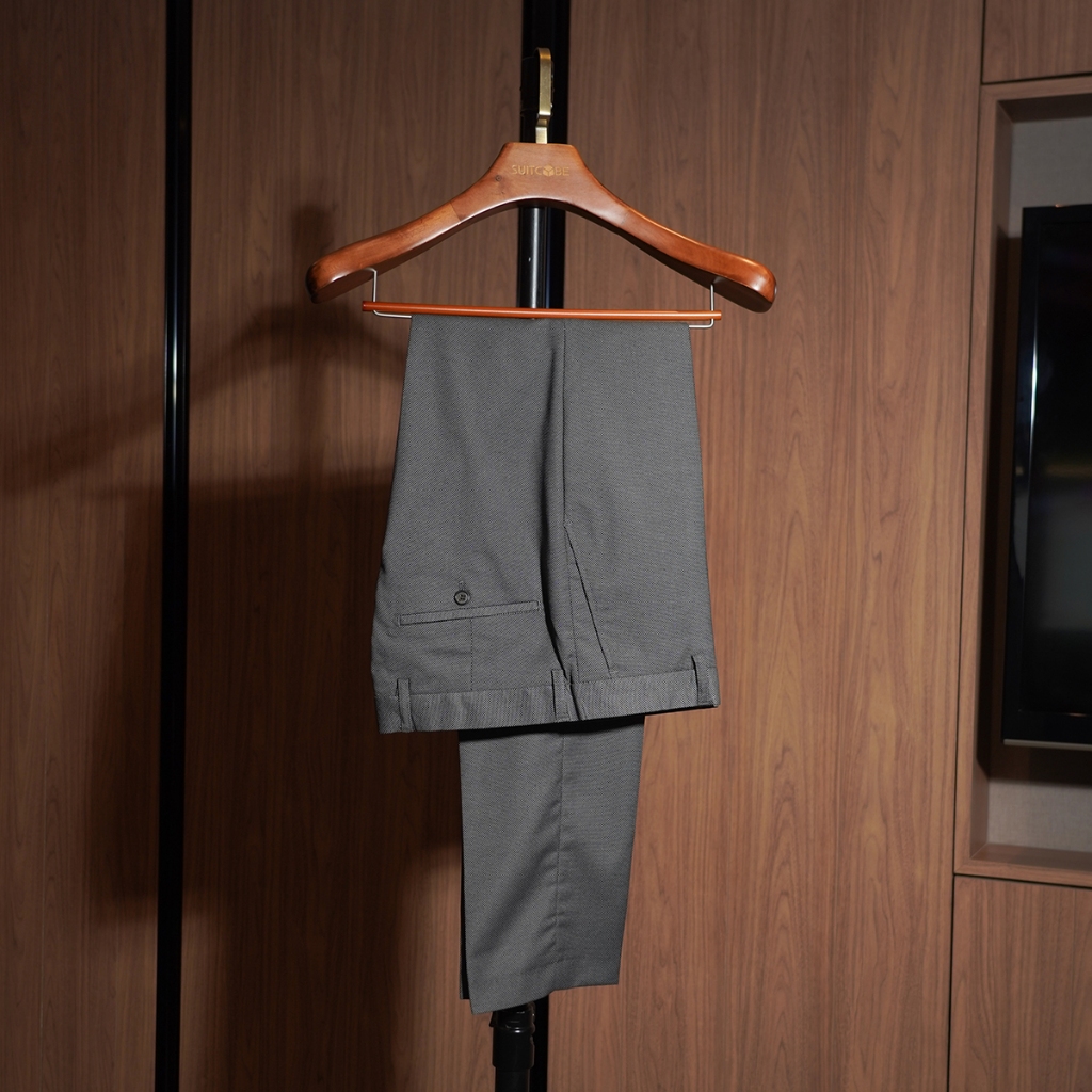 SUITCUBE กางเกงทำงานสีเทาเข้ม ใส่สบาย ระบายอากาศได้ดี ราคานี้ทีนี่เท่านั้น UF295-2-P