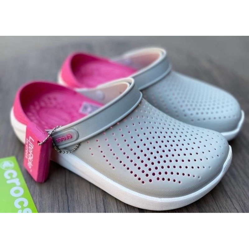 Crocs Lite Ride Clog รองเท้าแตะ แบบลำลอง มาใหม่สุดฮิต ใส่ได้ทุกเพศ มีส่วนลดราคา