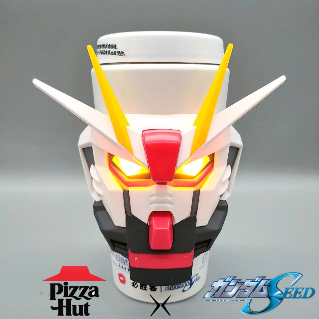 แก้วน้ำหุ่นยนต์กันดั้มดีไซน์พิเศษลิขสิทธิ์แท้ Pizza Hut X Mobile Suit Gundam Seed Limited Edition