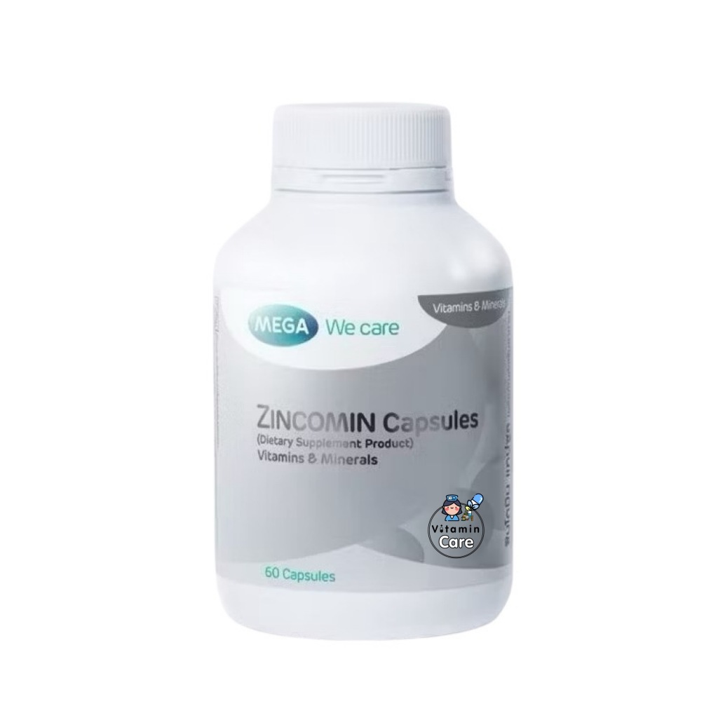 Exp.8/2027 (60 แคปซูล) Mega We Care Zincomin